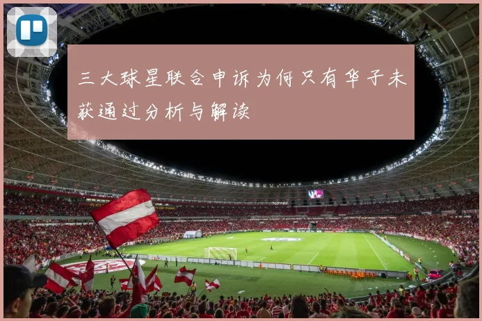 三大球星联合申诉为何只有华子未获通过分析与解读